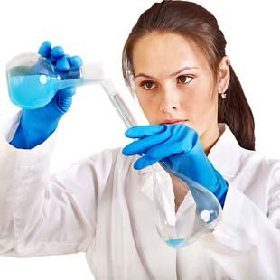 Frascos reagentes em vidros borossilicatos segurança ao manusear substância química