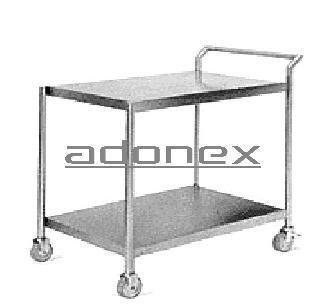 Carrinho em Aço Inox Com Plataforma